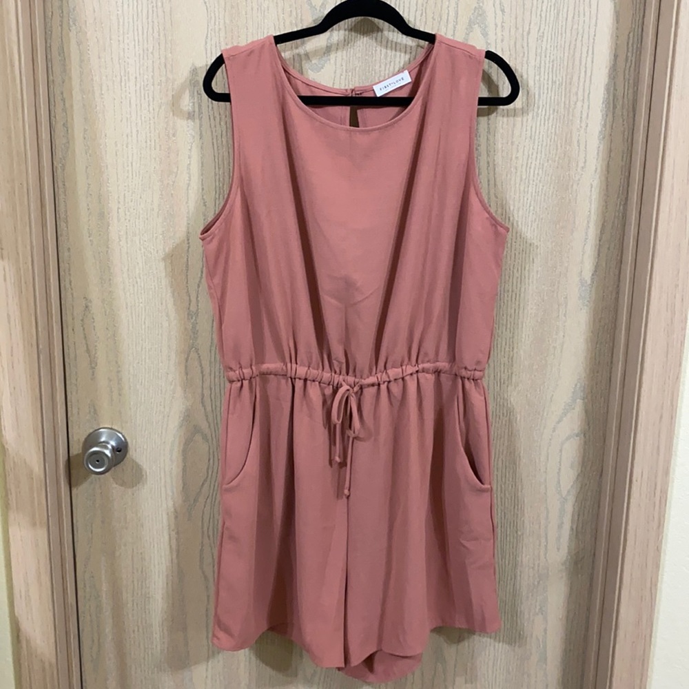 Pink Lily - Pink Romper  - 2X